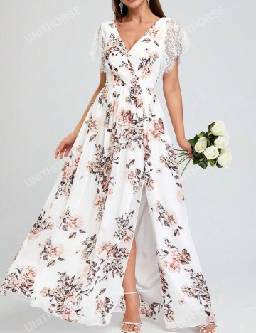 Rochie maxi Shein, mix culori