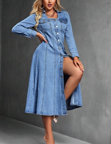 Rochie de blugi Shein, albastru