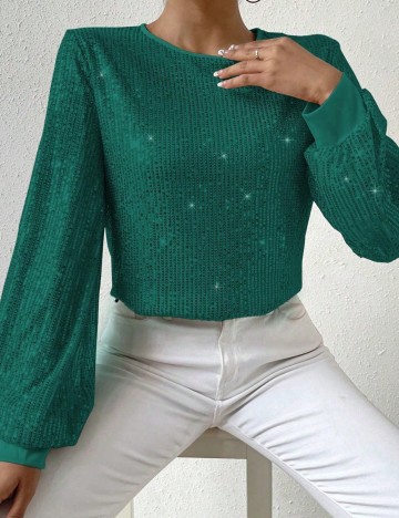 Bluză Shein, verde