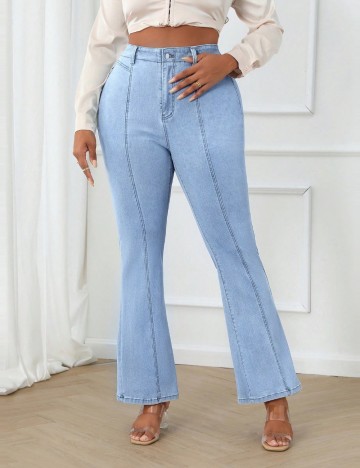 Jeans Shein Curve+, albastru