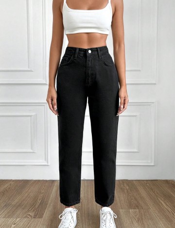 Jeans Shein Curve+, negru