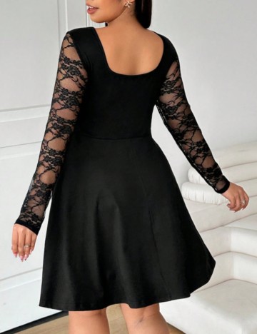 Rochie mini Shein Curve+, negru