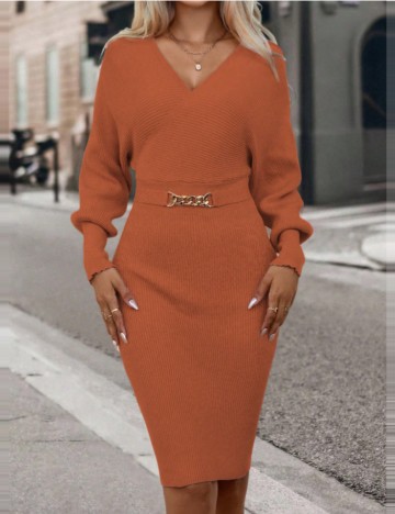 Rochie mini Shein, cărămiziu