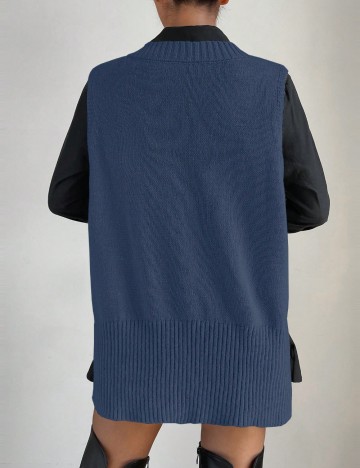 Vestă Shein, bleumarin