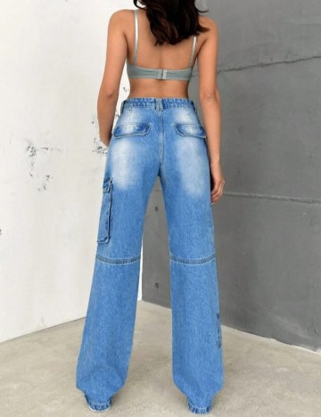 Jeans Shein, albastru