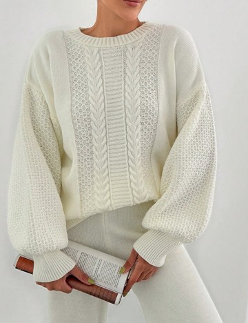 Pulover Shein, crem