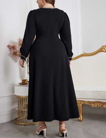 Rochie maxi Shein Curve+, negru