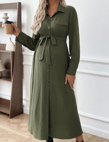 Rochie maxi Shein, kaki