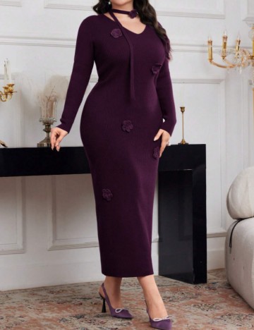 Rochie maxi Shein Curve+, mov