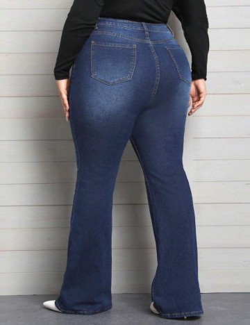 Jeans Shein Curve+, albastru