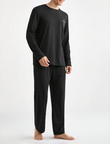 Compleu pijamale Shein, negru