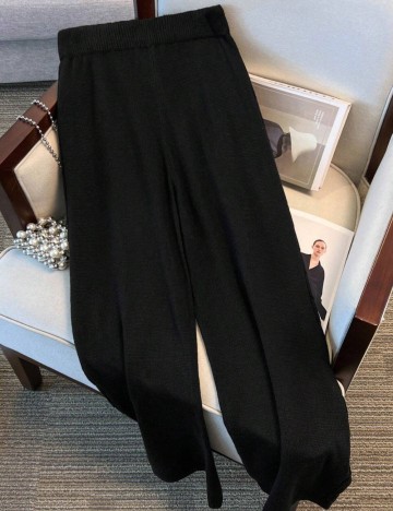 Pantaloni Shein Curve+, negru