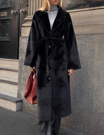 Palton Shein, negru