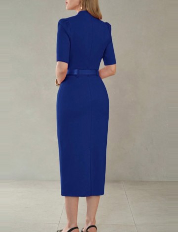 Rochie midi Shein MOTF, albastru