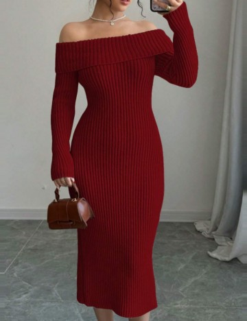 Rochie maxi Shein, roșu