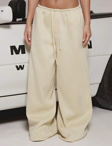 Pantaloni Shein SUMWON, galben