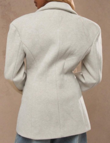 Palton scurt Shein Missguided, crem