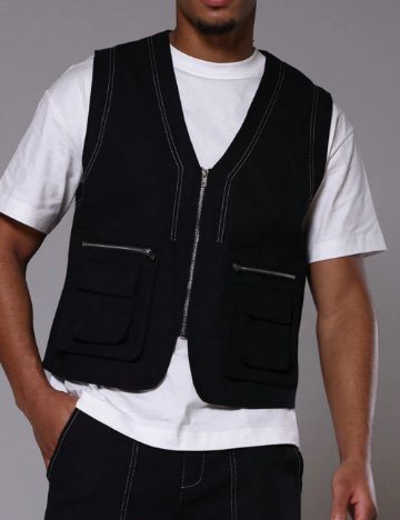 Vestă Shein MUSERO, negru