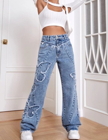 Jeans Shein, alb