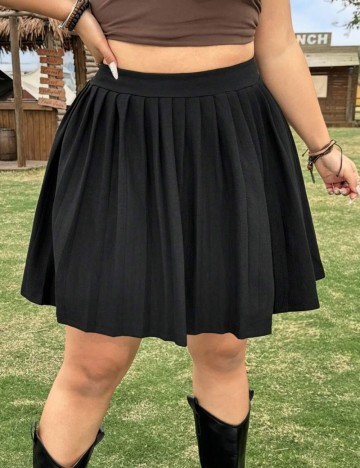 Fustă mini Shein Curve+, negru