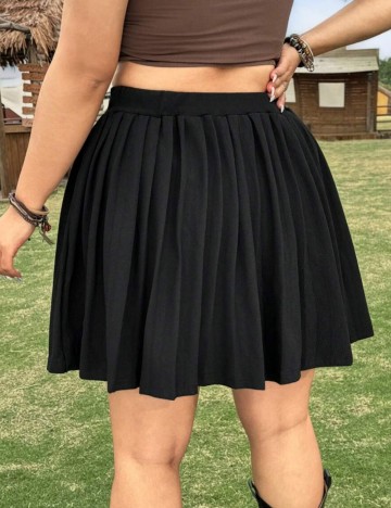 Fustă mini Shein Curve+, negru