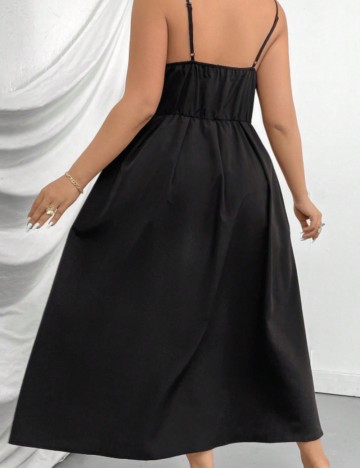 Rochie maxi Shein Curve+, negru