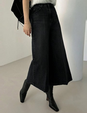 Jeans Shein DAZY, negru