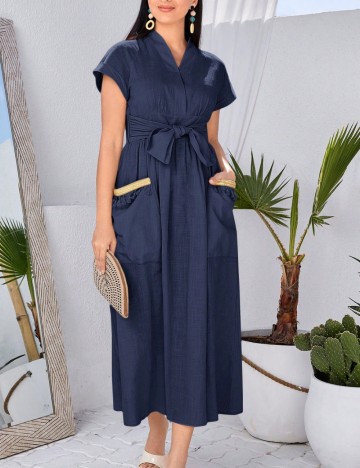 Rochie midi Shein, albastru