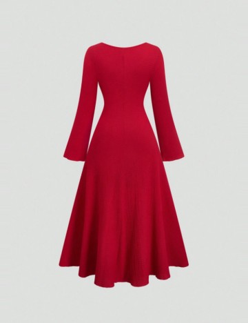Rochie midi Shein Curve+, roșu