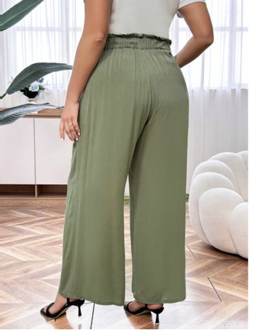 Pantaloni Shein Curve+, verde