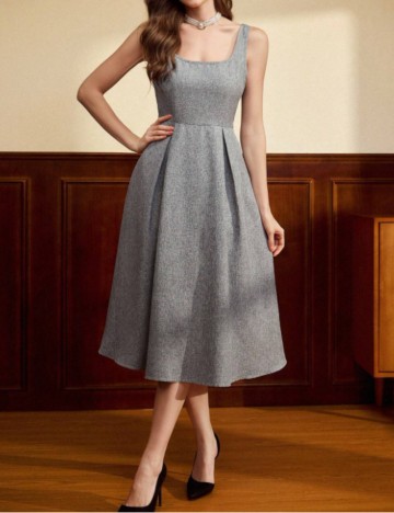 Set rochie și sacou Shein, gri
