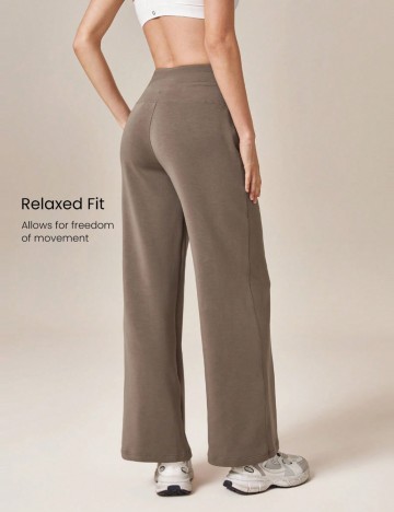 Pantaloni Shein GLOWMODE, maro