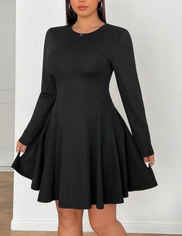 Rochie mini Shein Curve+, negru