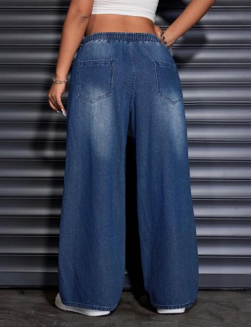 Jeans Shein Curve+, albastru