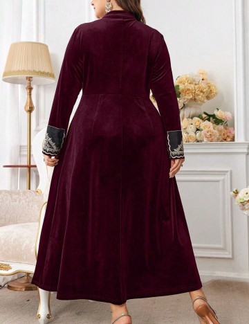 Rochie midi Shein Curve+, vișiniu