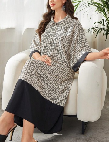 Rochie maxi Shein, mix culori