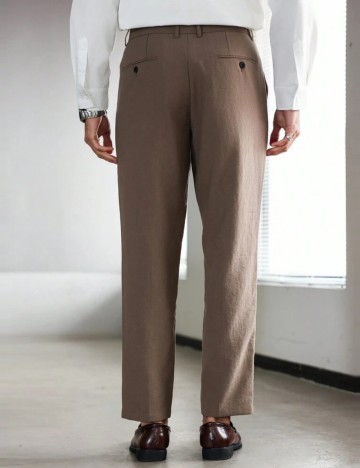 Pantaloni Shein MANFINITY, maro
