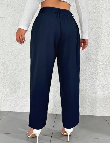 Pantaloni Shein Curve+, albastru