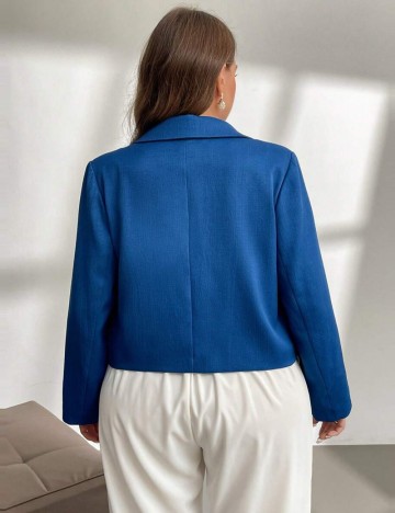 Sacou Shein Curve+, albastru