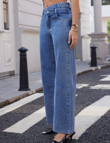 Jeans Shein, albastru