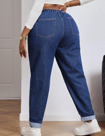 Jeans Shein Curve+, albastru