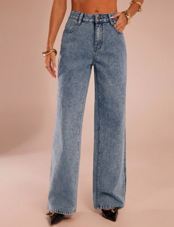 Jeans Shein Forever 21, albastru