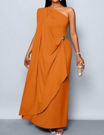 Rochie maxi Shein, portocaliu