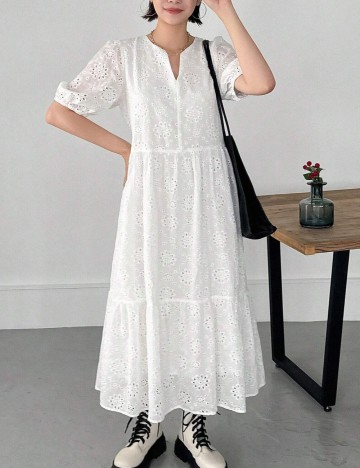 Rochie maxi Shein, alb