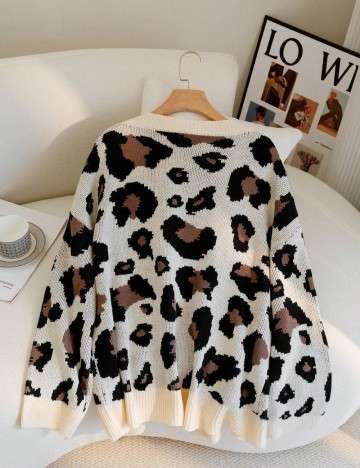 Cardigan Shein Curve+, mix culori