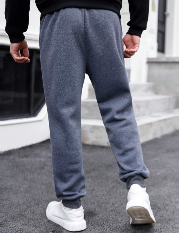 Pantaloni de trening Shein MANFINITY, gri