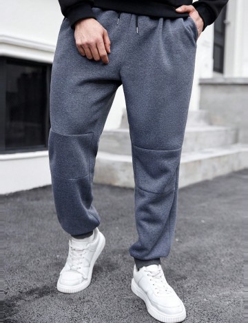 Pantaloni de trening Shein MANFINITY, gri