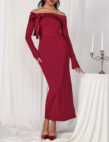 Rochie maxi Shein, vișiniu