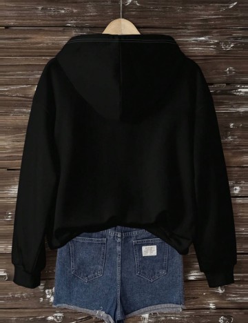 Hanorac Shein Curve+, negru