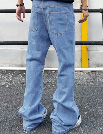 Jeans Shein MANFINITY, albastru